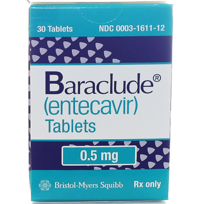 Baraclude 0.5 mg ( Entecavir ) 30 film-coated tablets
